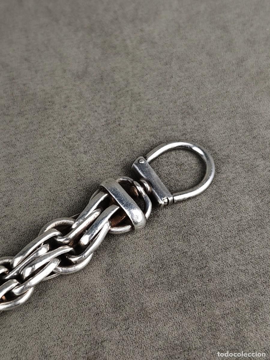 Antig&uuml;edades: Antiguo Llavero de Plata 75.5g - Foto 7