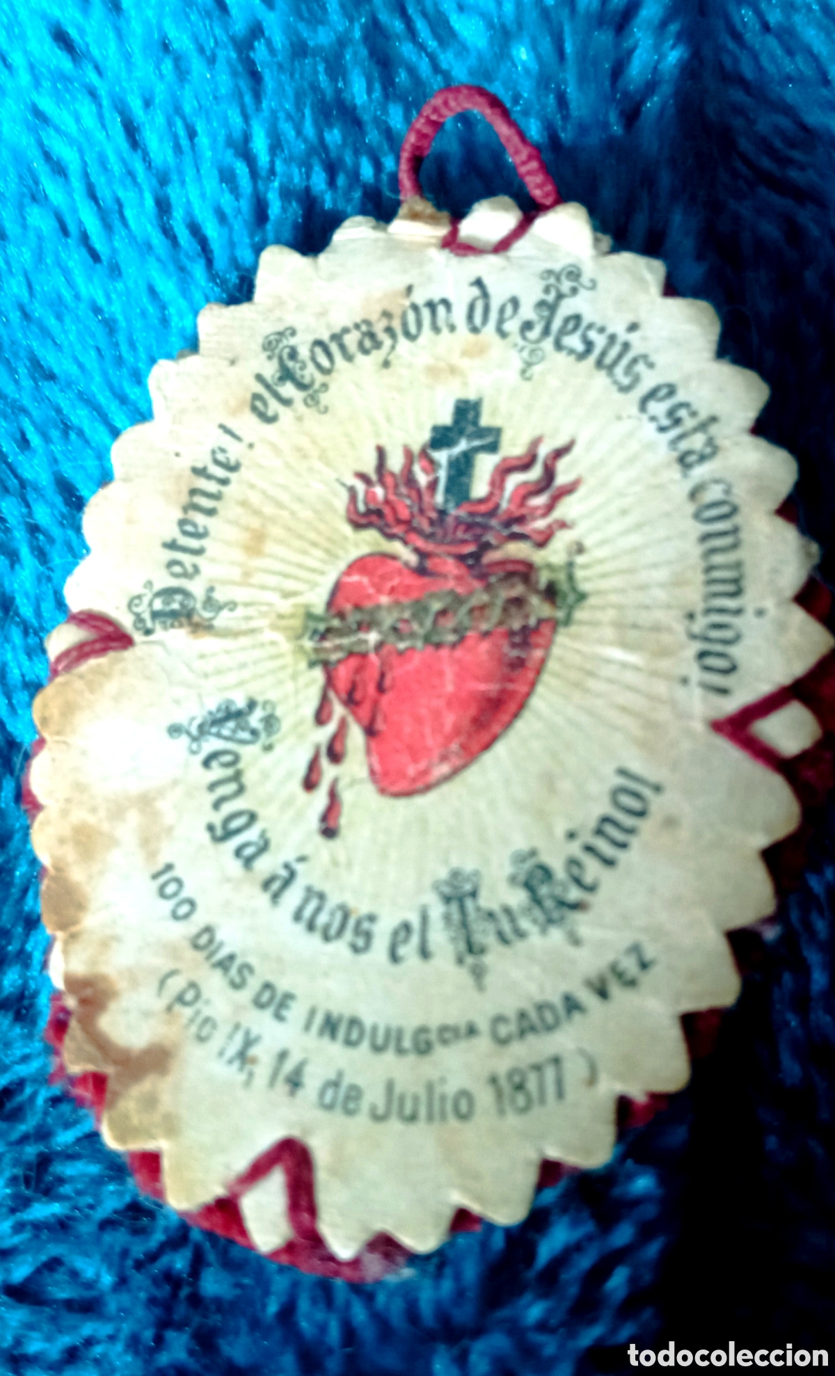 Antig&uuml;edades: Escapulario Coraz&oacute;n de Jes&uacute;s