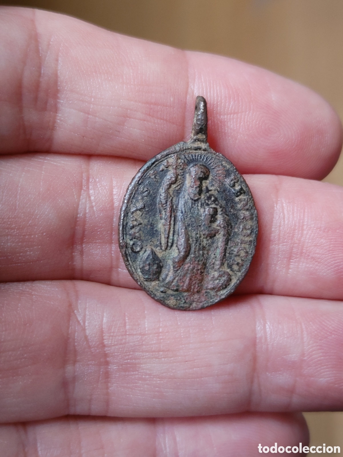 Antig&uuml;edades: Medalla en bronce. S. XVIII. - Foto 2