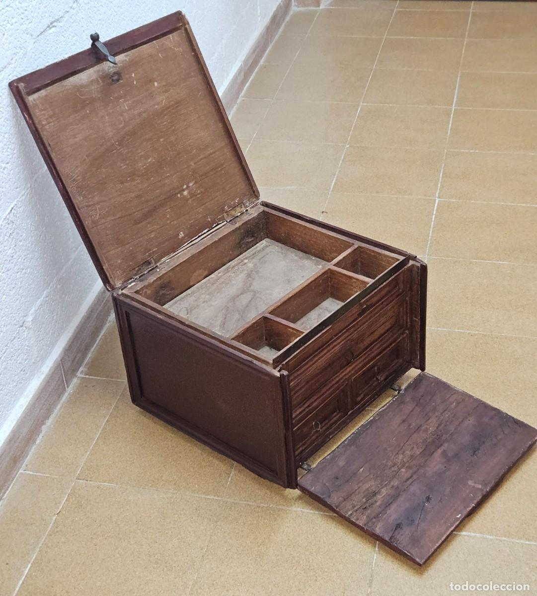 Antig&uuml;edades: CAJA ARCA CAJONERA ANTIGUO - Foto 7