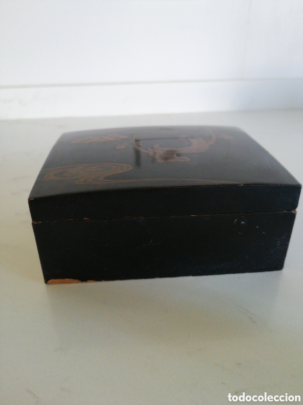 Antig&uuml;edades: CAJA LACADA ORIENTAL DE MADERA - Foto 2