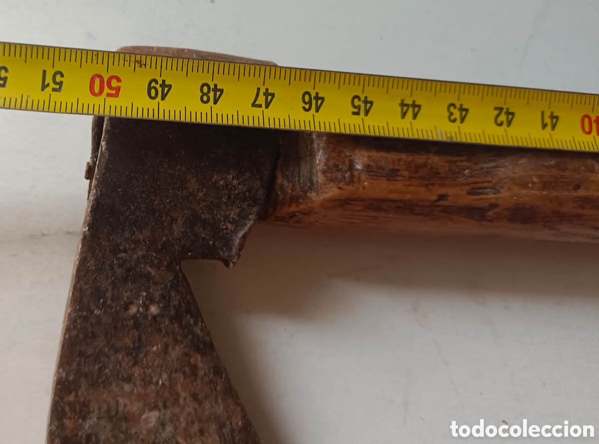 Antig&uuml;edades: Hacha antigua metal y madera - Foto 11