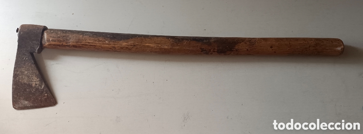 Antig&uuml;edades: Hacha antigua metal y madera - Foto 3