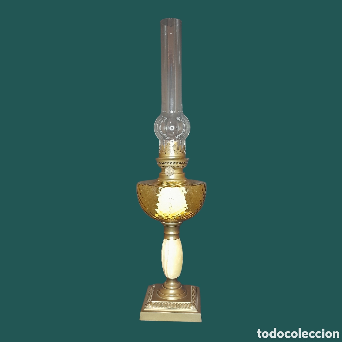 Antig&uuml;edades: Antigua l&aacute;mpara de aceite. - Foto 2