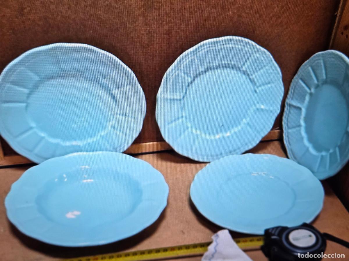 Antig&uuml;edades: 5 platos de ceramica - Foto 1