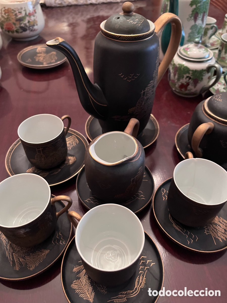 Antig&uuml;edades: Juego de caf&eacute; de porcelana - Foto 2