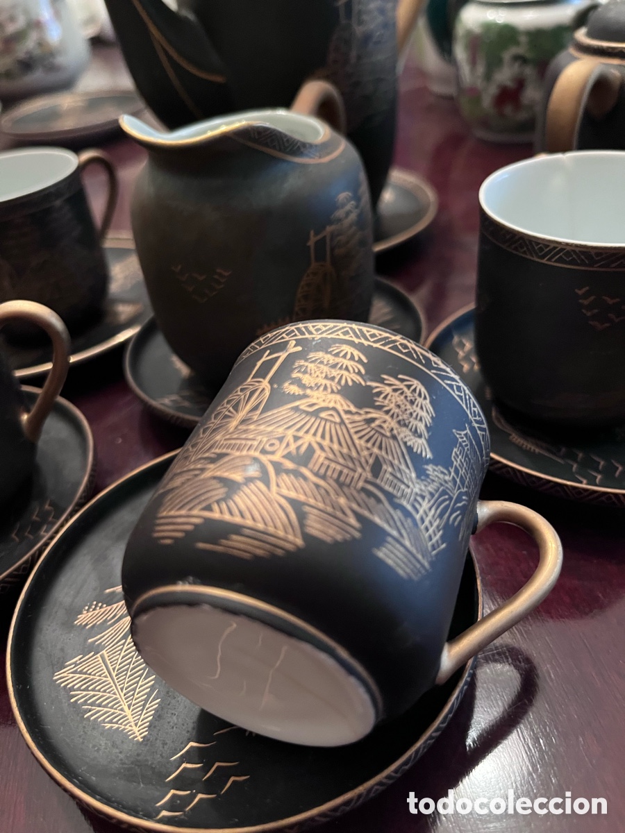 Antig&uuml;edades: Juego de caf&eacute; de porcelana - Foto 4