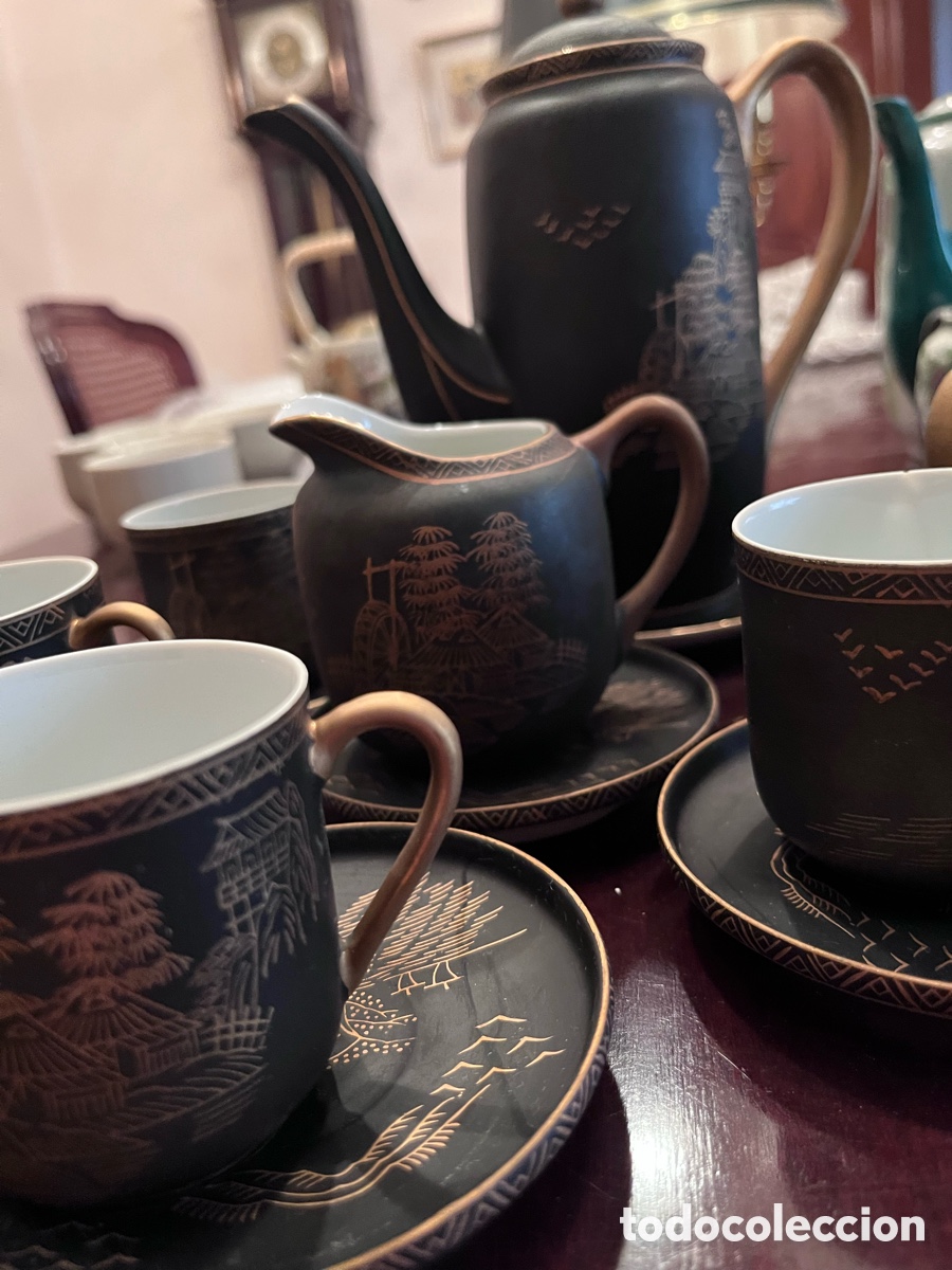 Antig&uuml;edades: Juego de caf&eacute; de porcelana - Foto 5