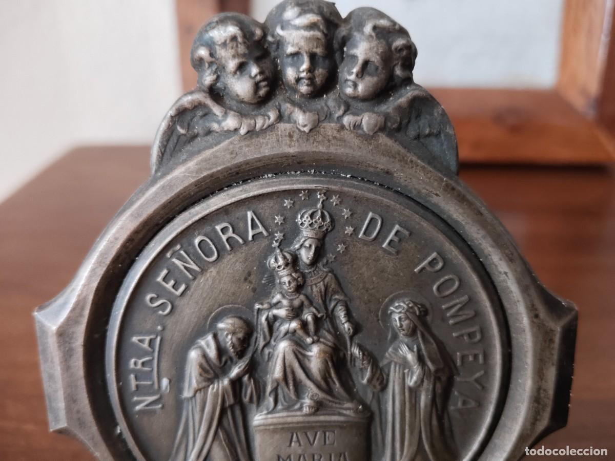 Antig&uuml;edades: Placa de Nuestra Se&ntilde;ora de Pompeya. - Foto 2