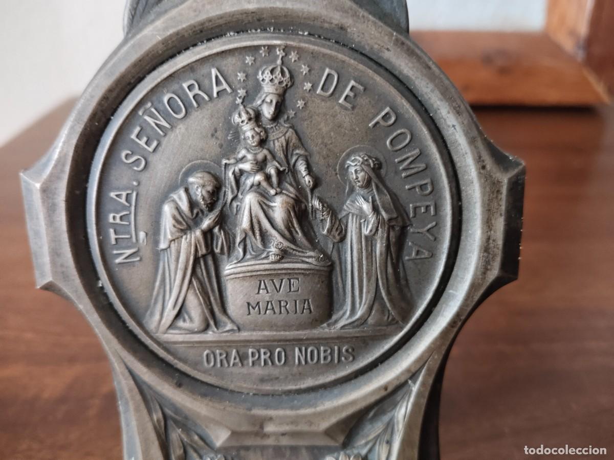 Antig&uuml;edades: Placa de Nuestra Se&ntilde;ora de Pompeya. - Foto 4
