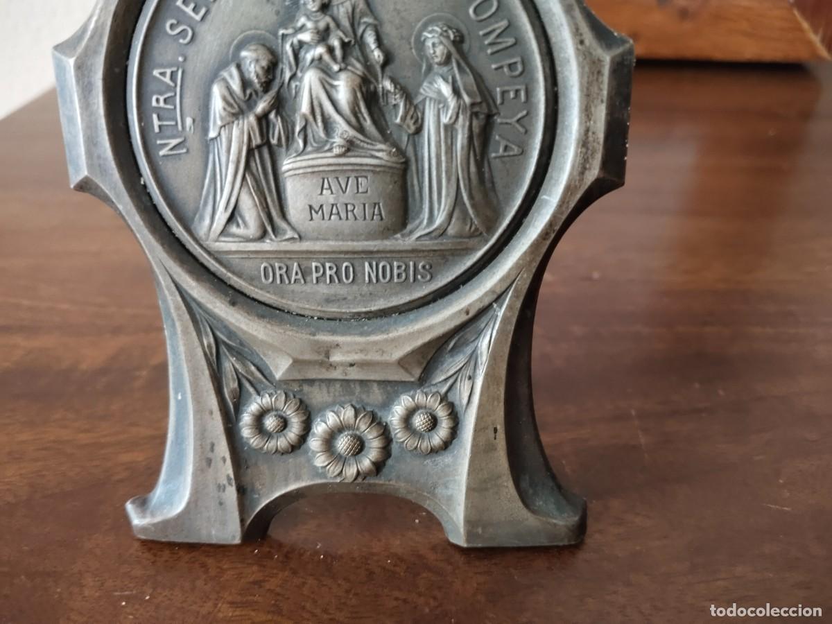 Antig&uuml;edades: Placa de Nuestra Se&ntilde;ora de Pompeya. - Foto 5