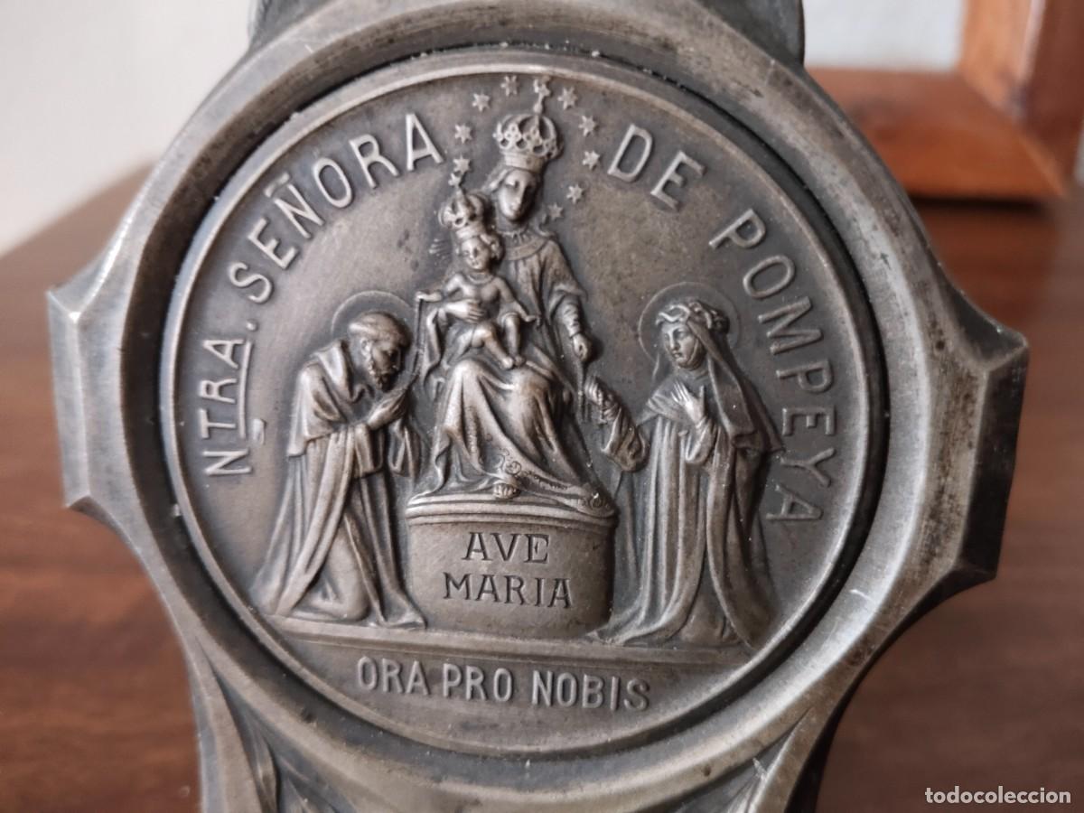 Antig&uuml;edades: Placa de Nuestra Se&ntilde;ora de Pompeya. - Foto 9