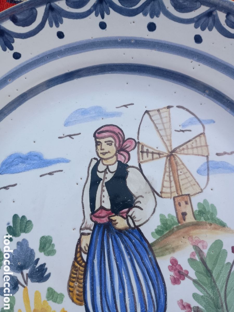 Antig&uuml;edades: Plato cer&aacute;mica Mallorca - Foto 2