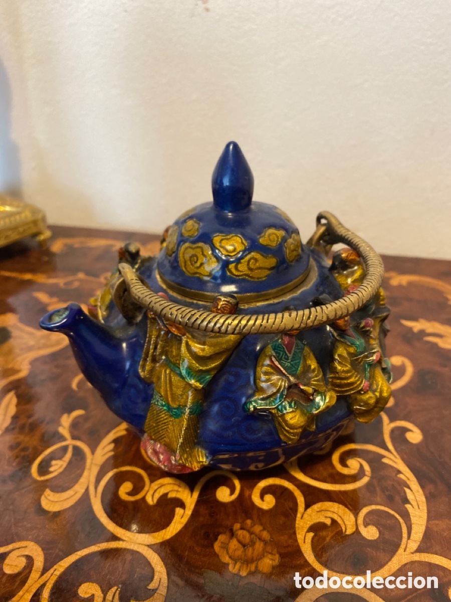Antig&uuml;edades: Bell&iacute;sima tetera china - Foto 2