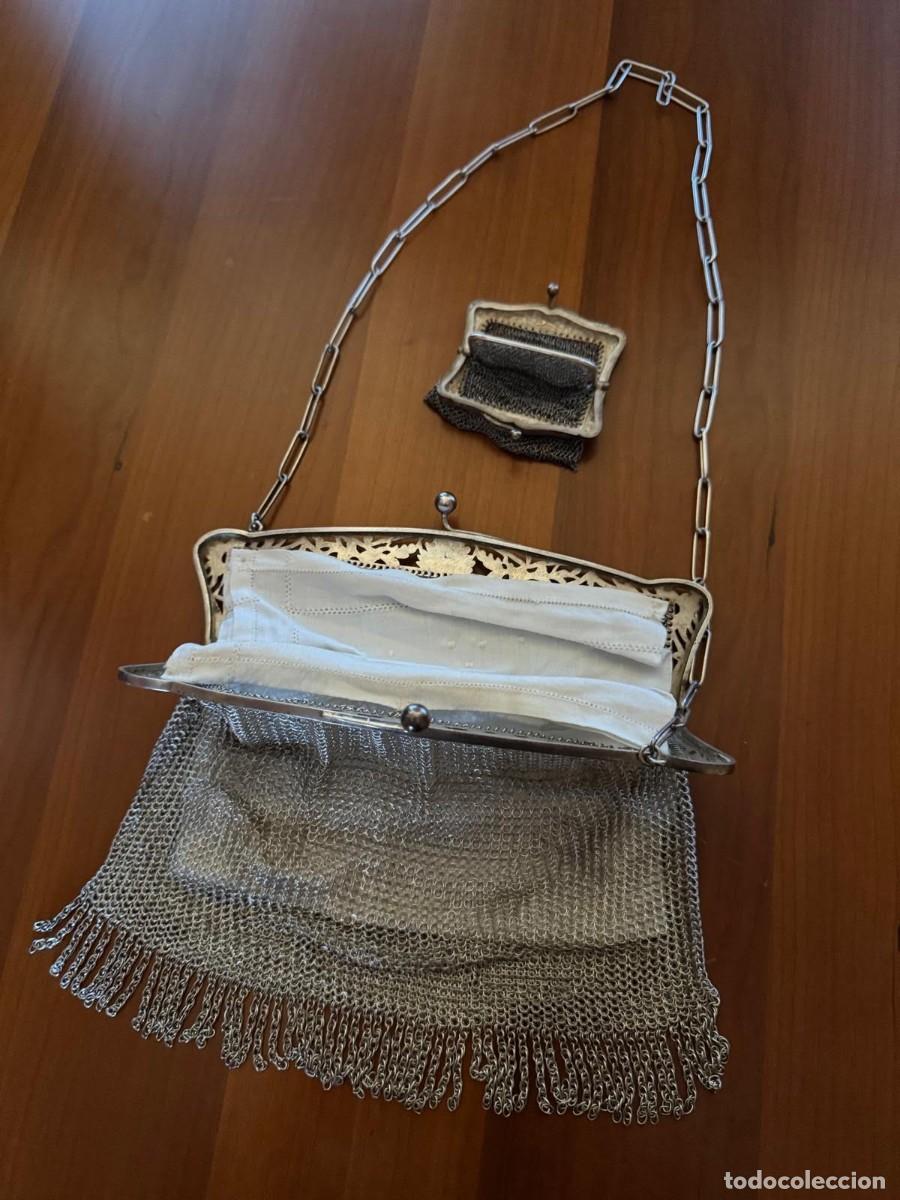 Antig&uuml;edades: BOLSO Y MONEDERO DOBLE EN MALLA - Foto 1