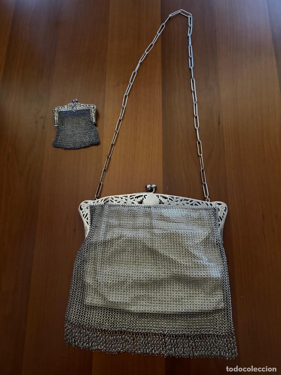 Antig&uuml;edades: BOLSO Y MONEDERO DOBLE EN MALLA - Foto 2