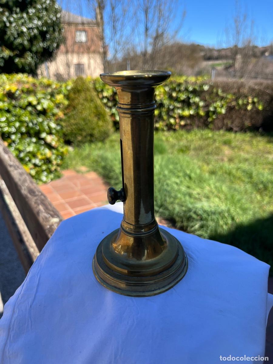Antig&uuml;edades: Candelabro, bronce, siglo XIX - Foto 1
