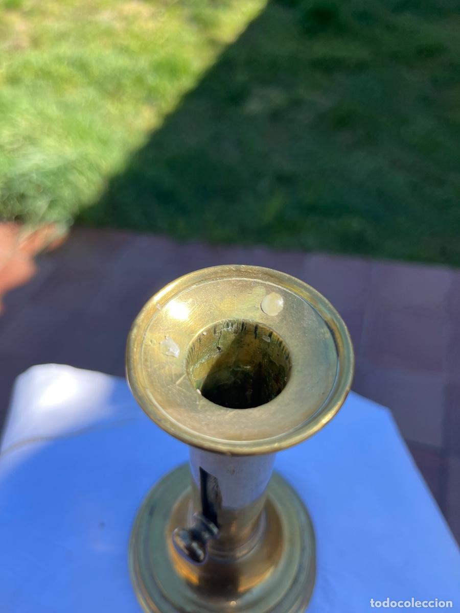 Antig&uuml;edades: Candelabro, bronce, siglo XIX - Foto 2