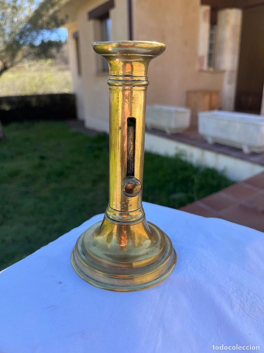 Antig&uuml;edades: Candelabro, bronce, siglo XIX - Foto 3