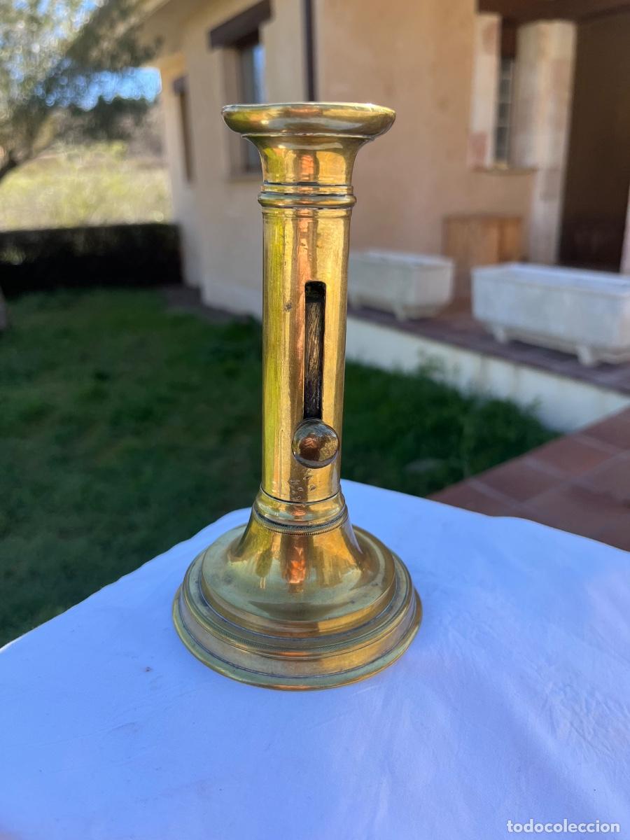Antig&uuml;edades: Candelabro, bronce, siglo XIX - Foto 4