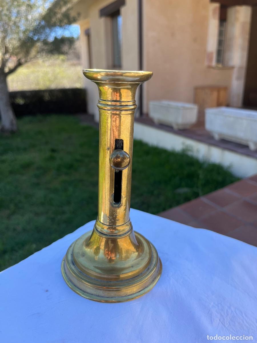 Antig&uuml;edades: Candelabro, bronce, siglo XIX - Foto 5