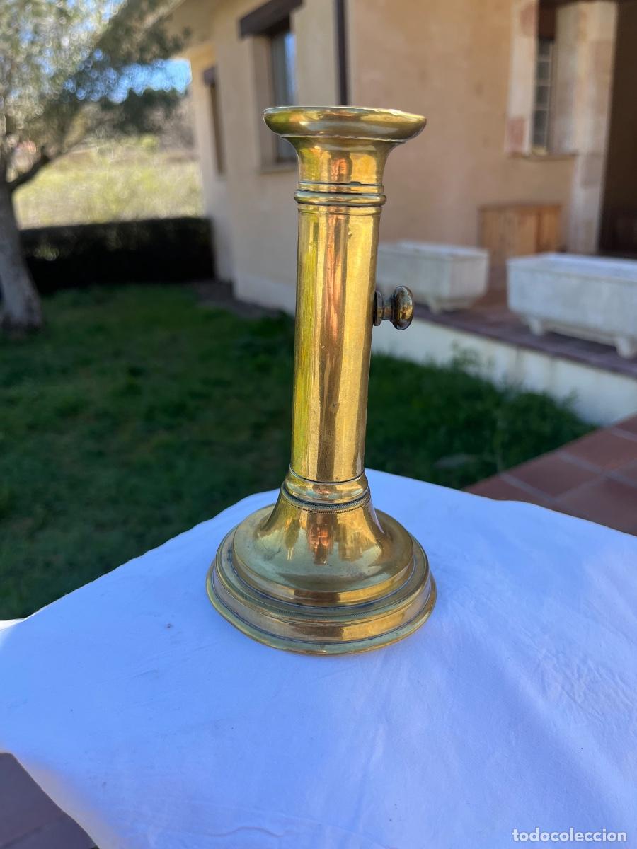 Antig&uuml;edades: Candelabro, bronce, siglo XIX - Foto 6