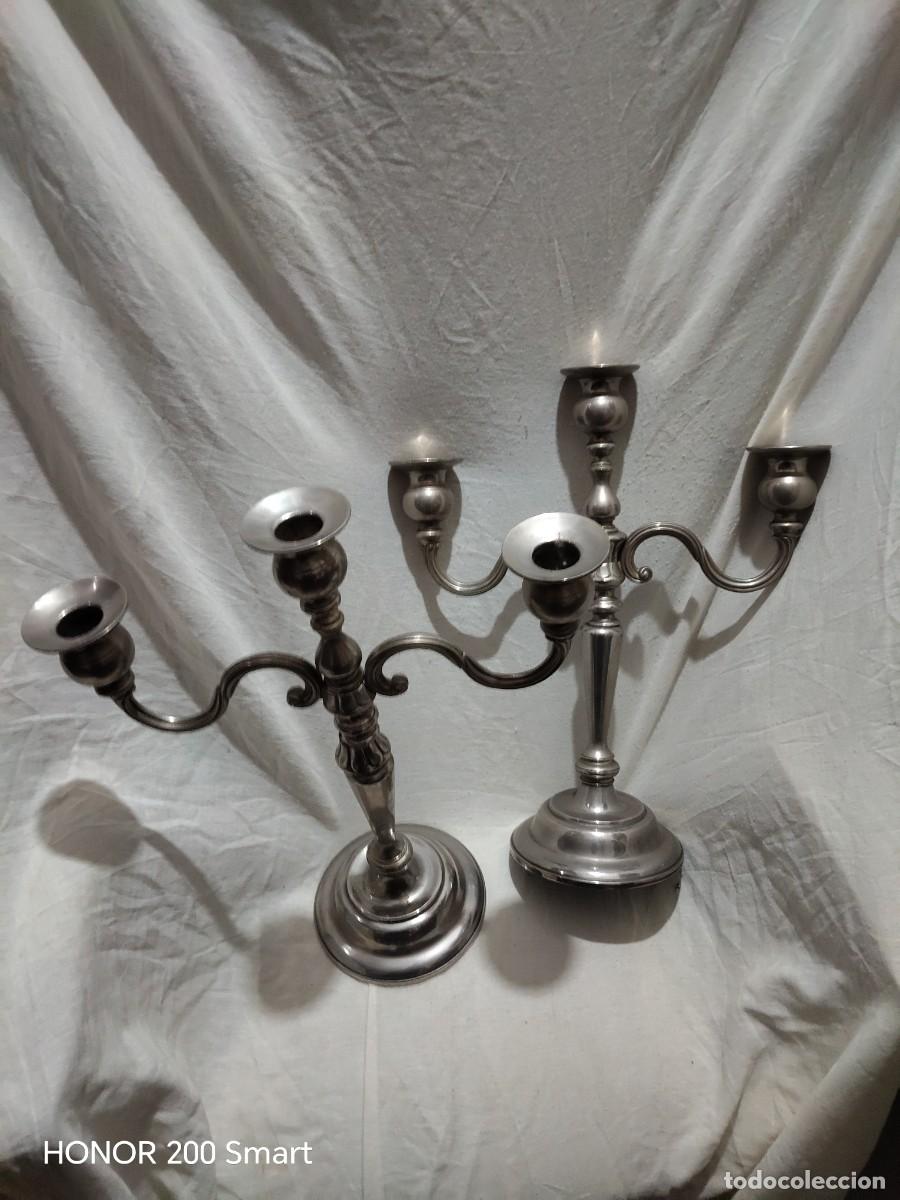 Antig&uuml;edades: Candelabros l&aacute;mparas - Foto 1