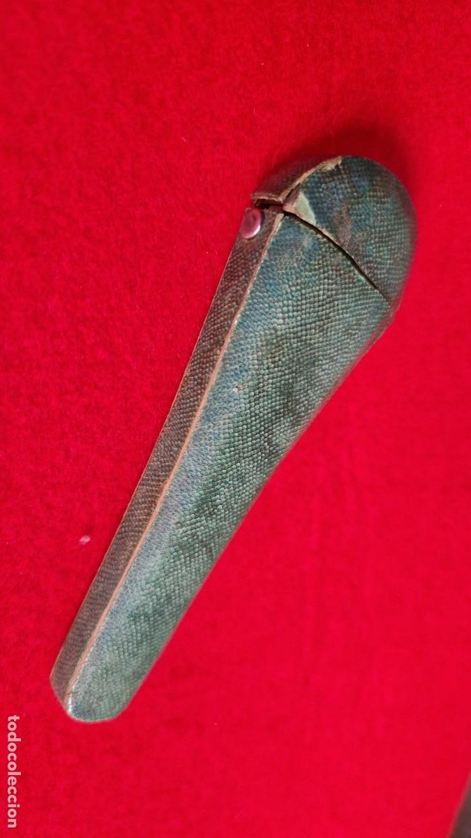 Antig&uuml;edades: Estuche para tijeras siglo XVIII mantarraya - Foto 4