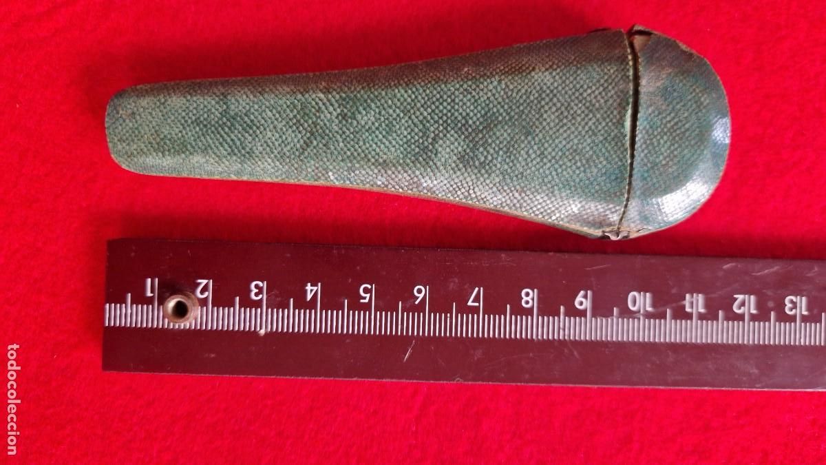 Antig&uuml;edades: Estuche para tijeras siglo XVIII mantarraya - Foto 6