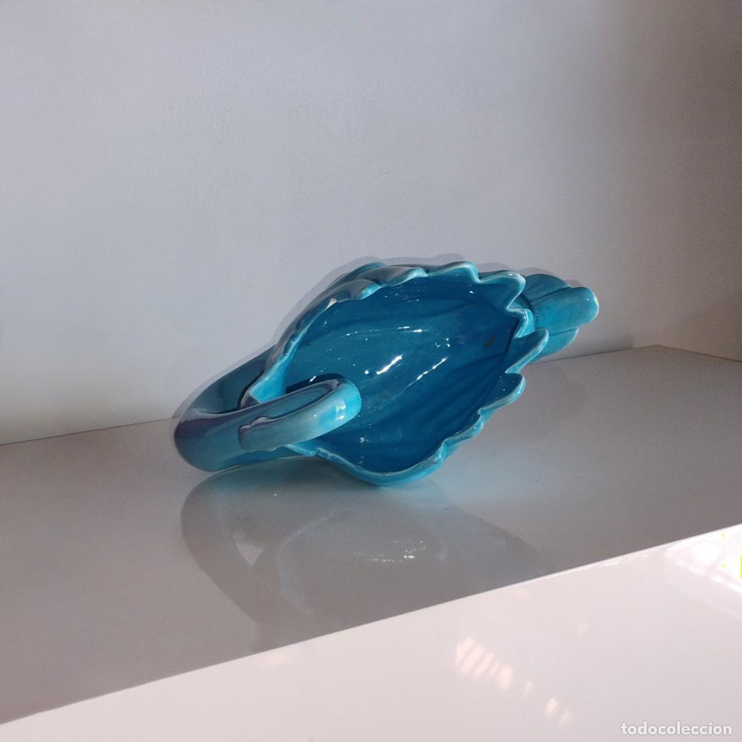 Antig&uuml;edades: MACETERO O CENTRO DE MESA CON FORMA DE CISNE - MANISES - Foto 6