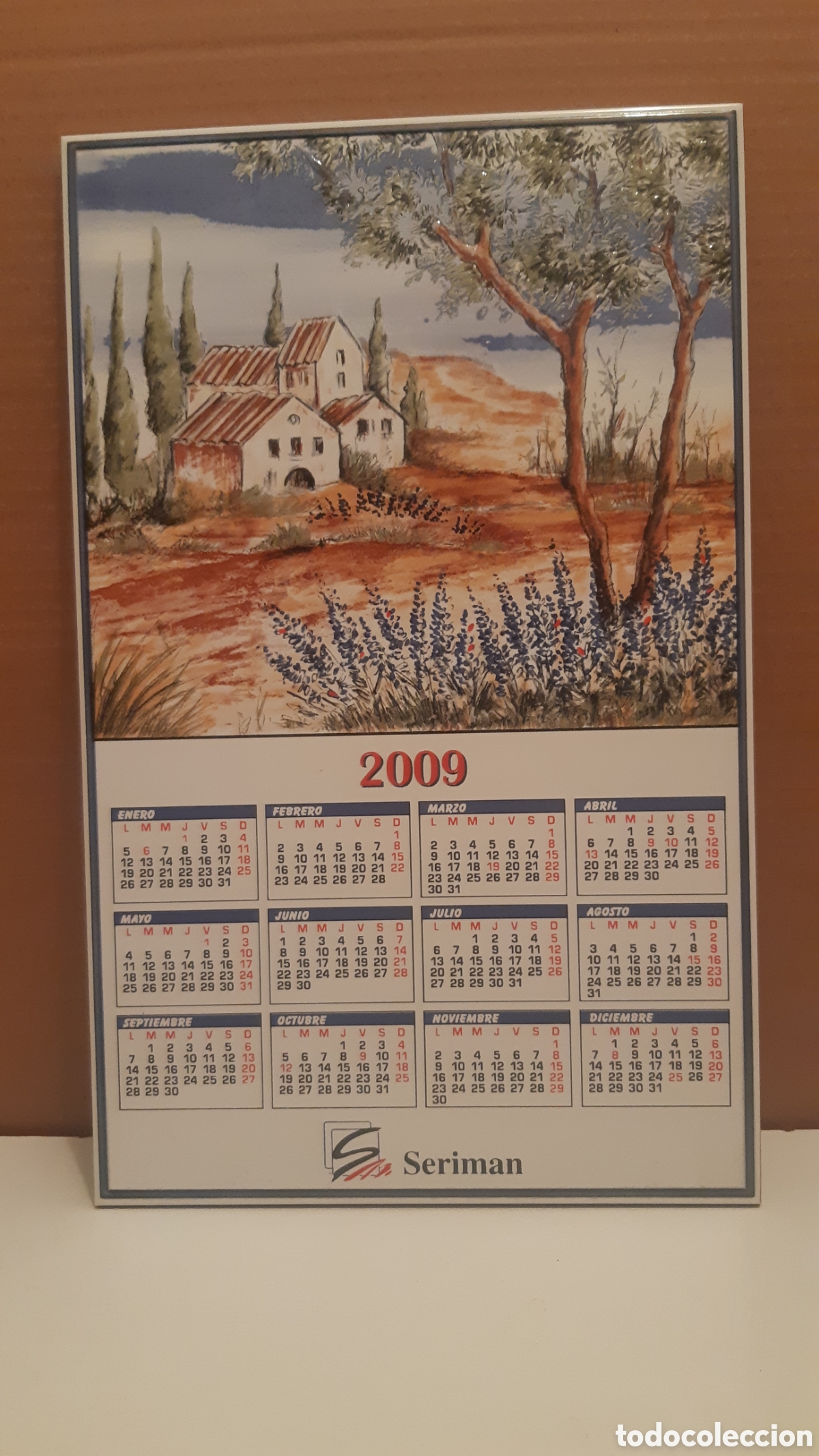 Antiguidades: Azulejo amanaque publicitario