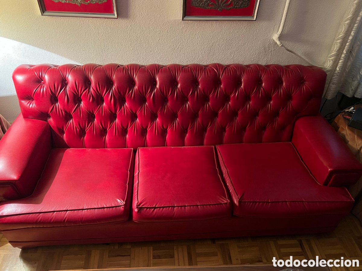 Antig&uuml;edades: Sof&aacute; tres plazas. De sky. - Foto 1