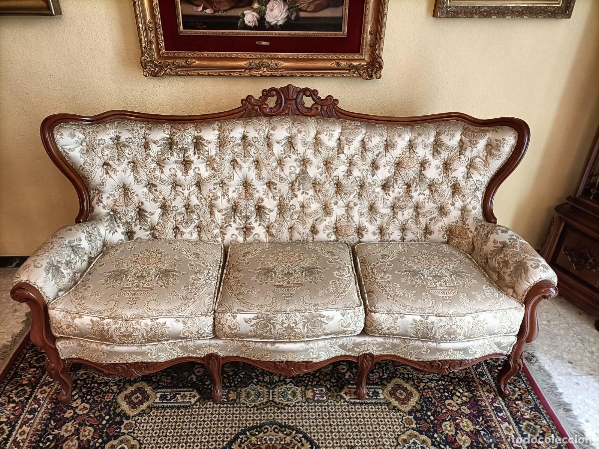 Antig&uuml;edades: Sof&aacute; de lujo de estilo Luis XV - Foto 2