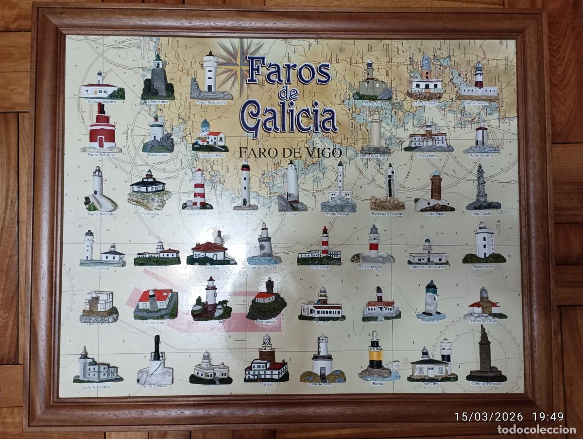 Antig&uuml;edades: CUADRO DE LOS FAROS DE GALICIA - Foto 1