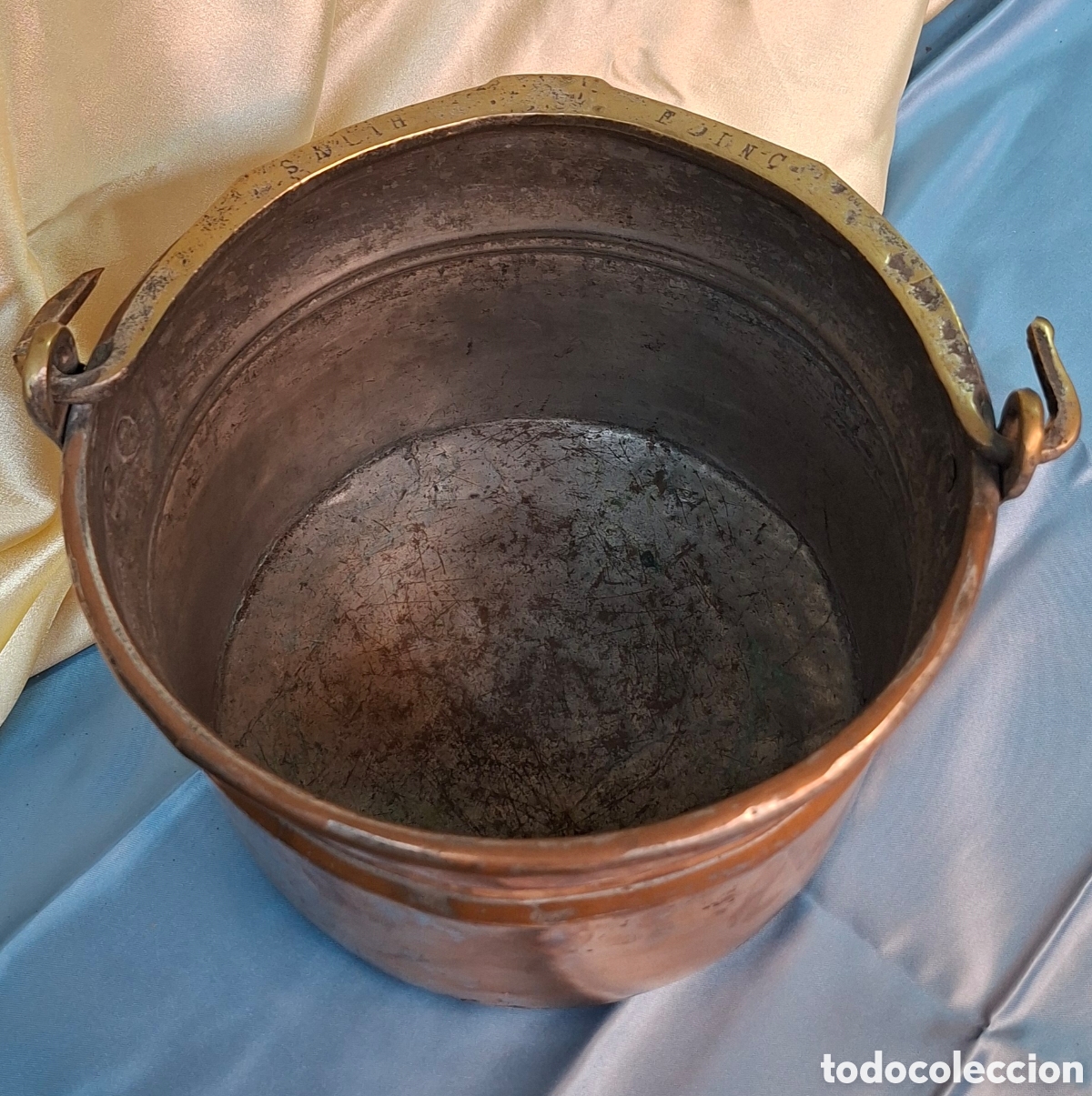 Antig&uuml;edades: Olla de cobre siglo XIX - Foto 4