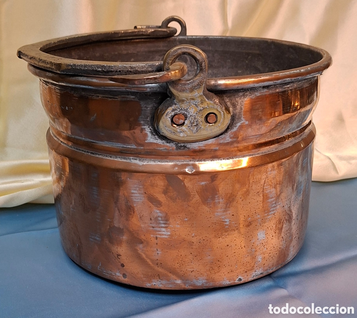 Antig&uuml;edades: Olla de cobre siglo XIX - Foto 7