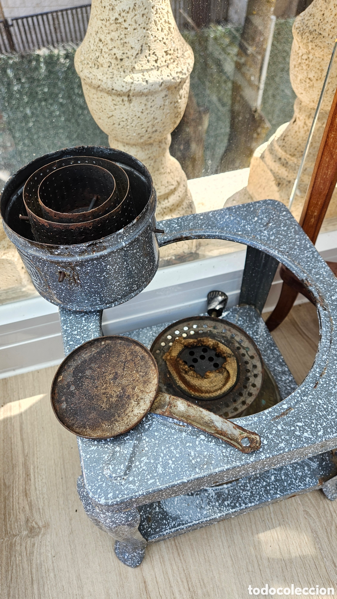 Antig&uuml;edades: Antiguo infernillo estufa de queroseno - Foto 6