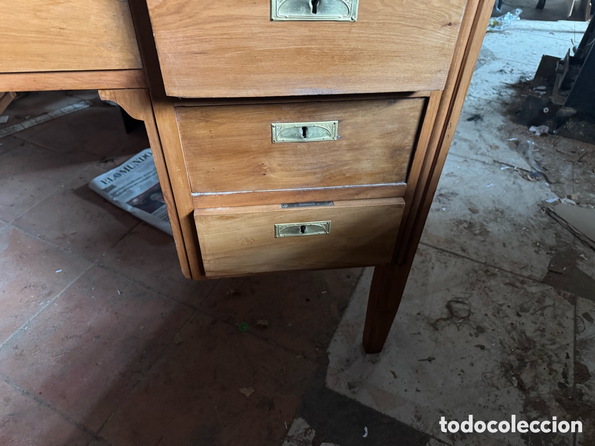 Antig&uuml;edades: Mesa de despacho en madera - Foto 4