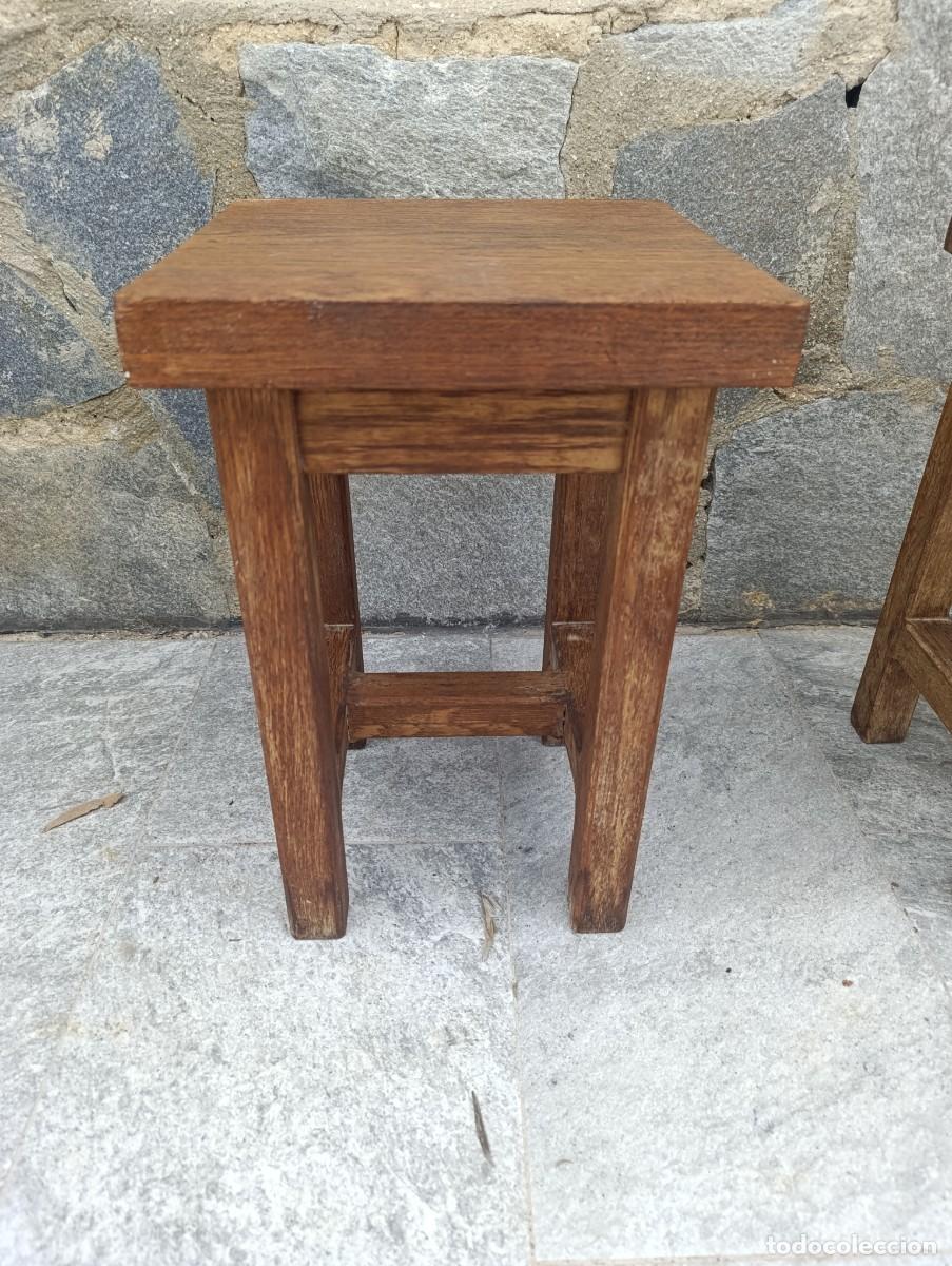 Antig&uuml;edades: Bonitas banquetas de madera de Roble - Foto 3