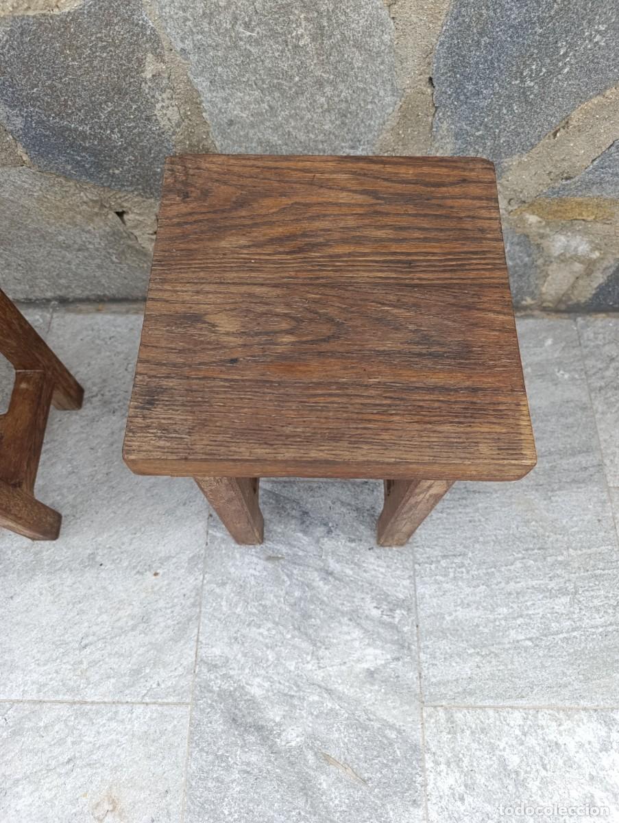 Antig&uuml;edades: Bonitas banquetas de madera de Roble - Foto 5
