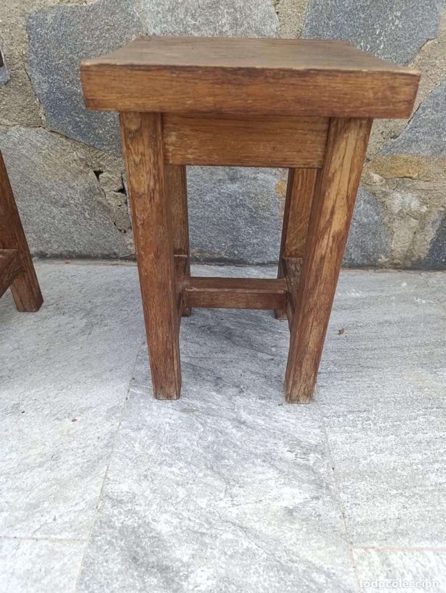 Antig&uuml;edades: Bonitas banquetas de madera de Roble - Foto 6