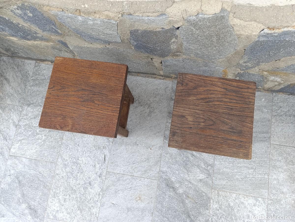 Antig&uuml;edades: Bonitas banquetas de madera de Roble - Foto 7