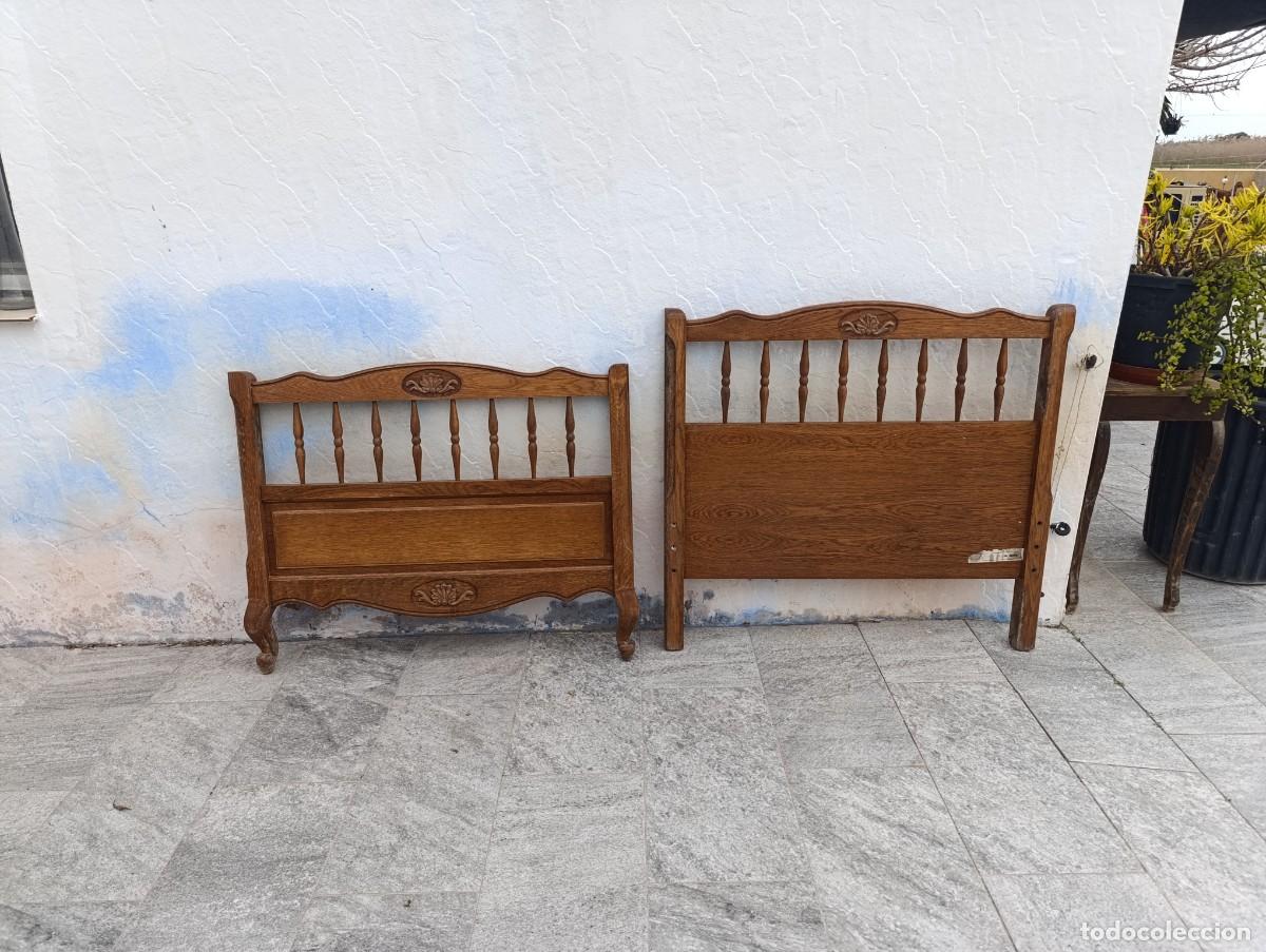 Antig&uuml;edades: Preciosa cama estilo Luis XV de madera de roble - Foto 1