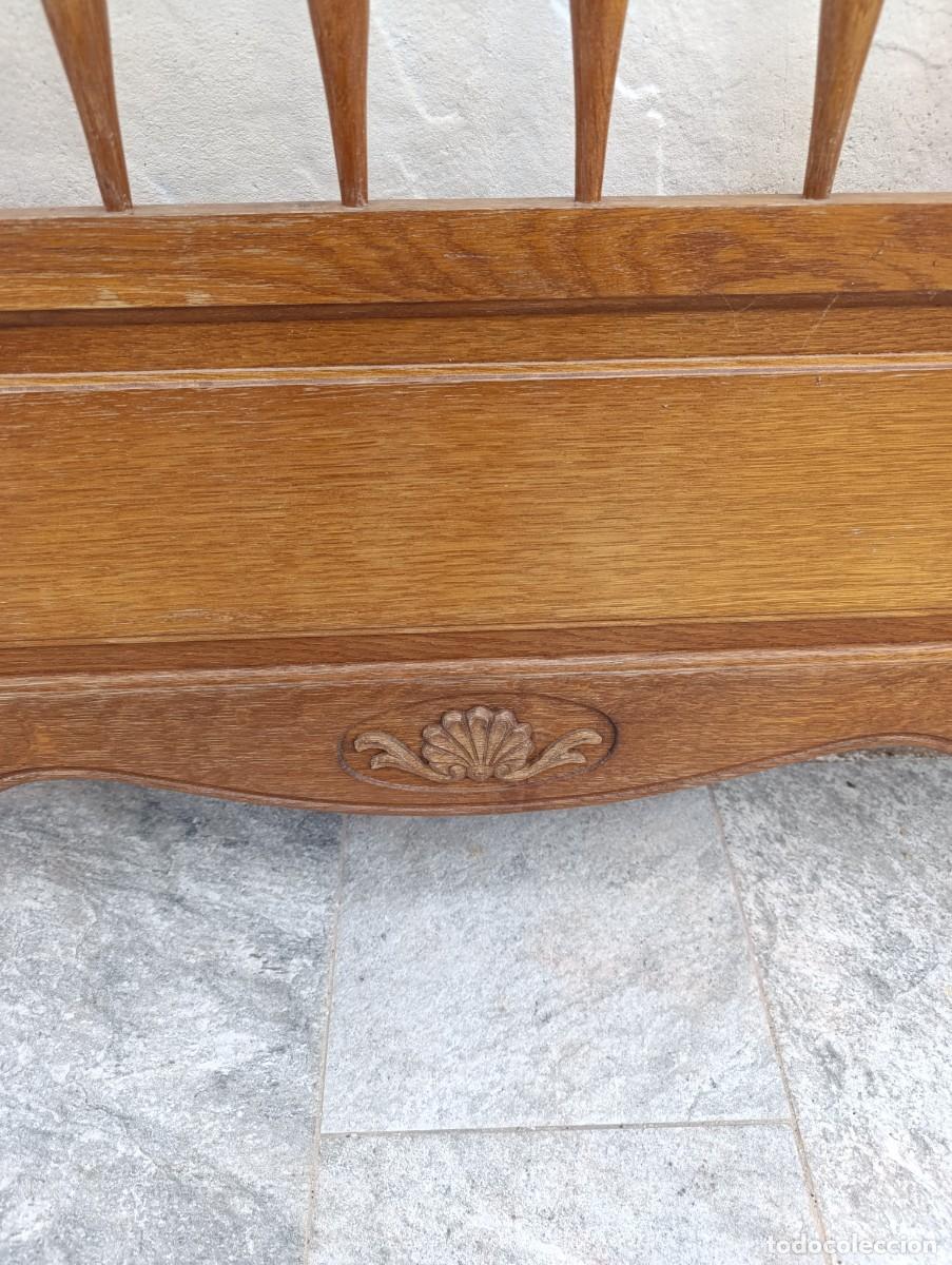 Antig&uuml;edades: Preciosa cama estilo Luis XV de madera de roble - Foto 4