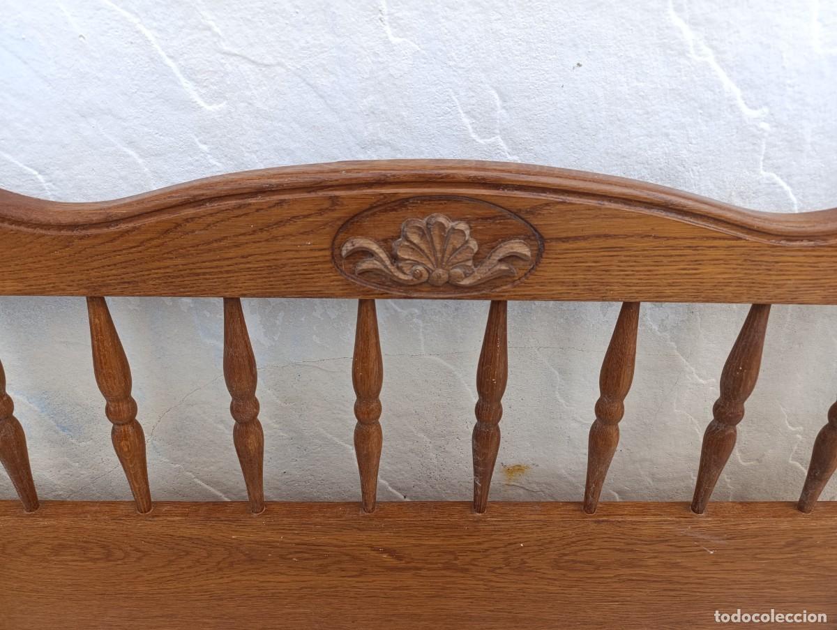 Antig&uuml;edades: Preciosa cama estilo Luis XV de madera de roble - Foto 6