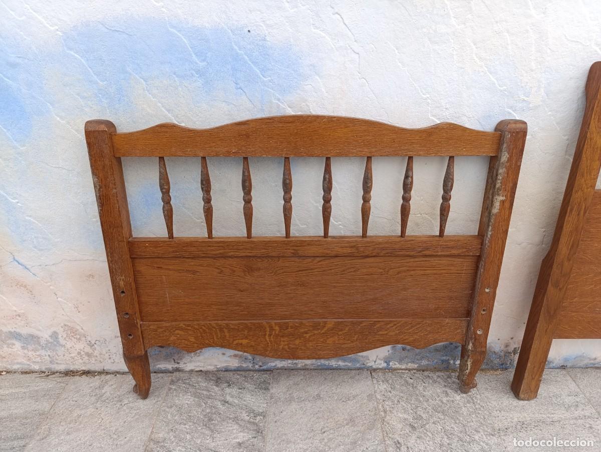 Antig&uuml;edades: Preciosa cama estilo Luis XV de madera de roble - Foto 8