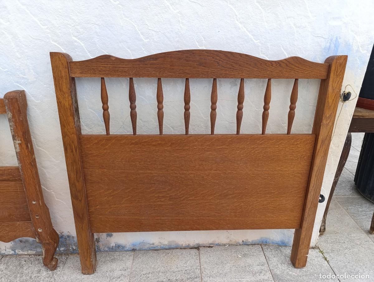Antig&uuml;edades: Preciosa cama estilo Luis XV de madera de roble - Foto 9