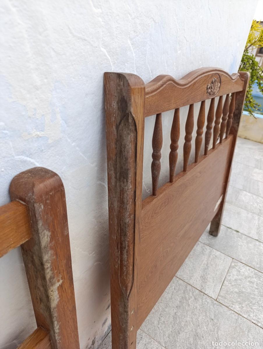 Antig&uuml;edades: Preciosa cama estilo Luis XV de madera de roble - Foto 15