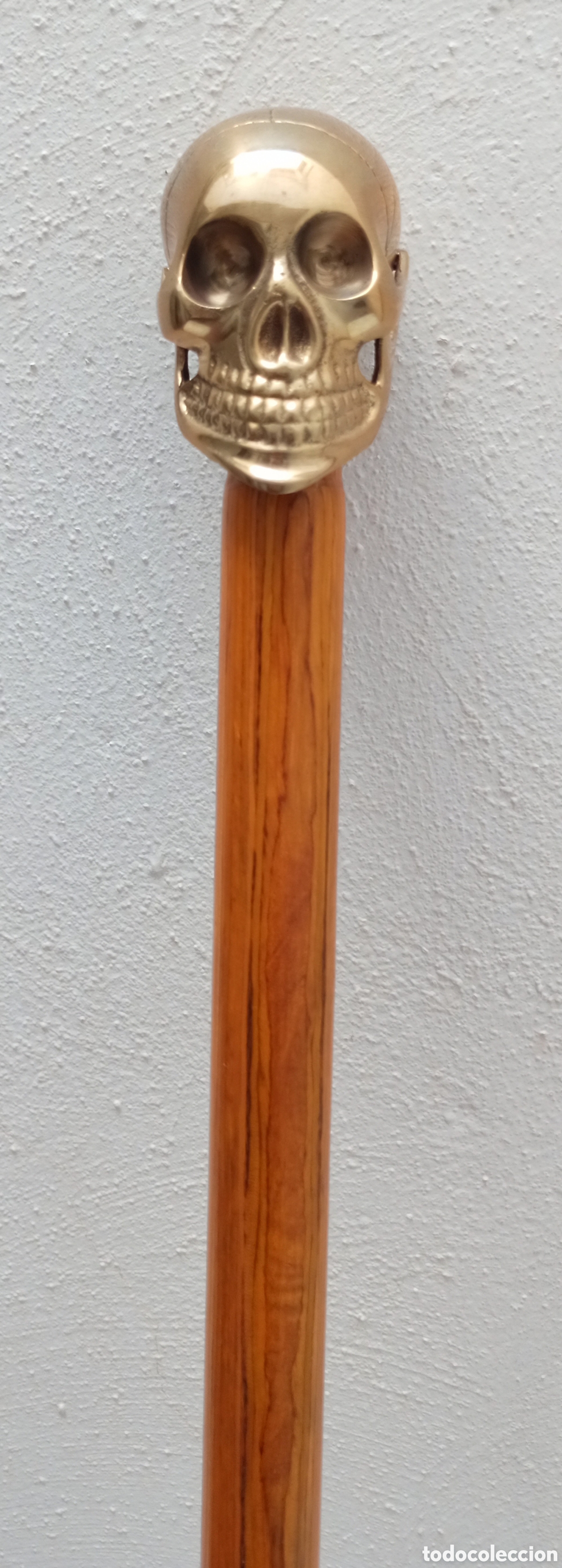 Antiquit&eacute;s: BAST&Oacute;N CALAVERA BRONCE MACIZO