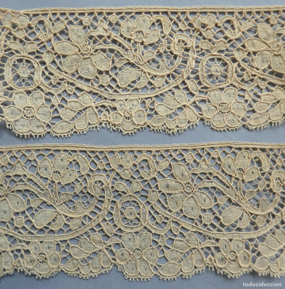 Antig&uuml;edades: ANTIGUO ENCAJE DE GUIPUR S.XIX
